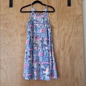 Lilly Pulitzer Blue and Pink Floral Dress